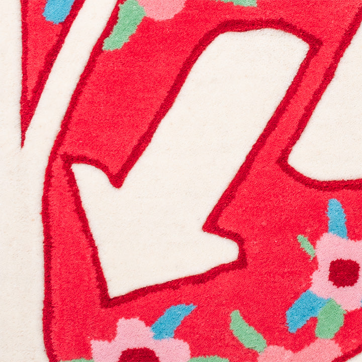 Reverse Rug - Floral